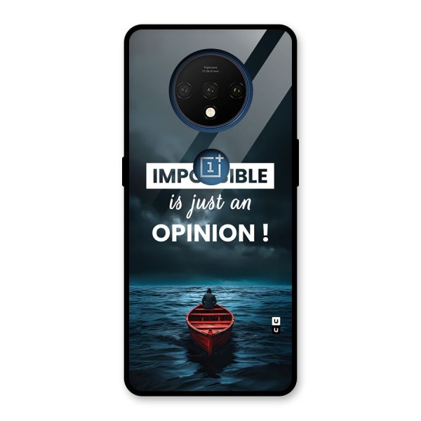 Just An Opinion Glass Back Case for OnePlus 7T