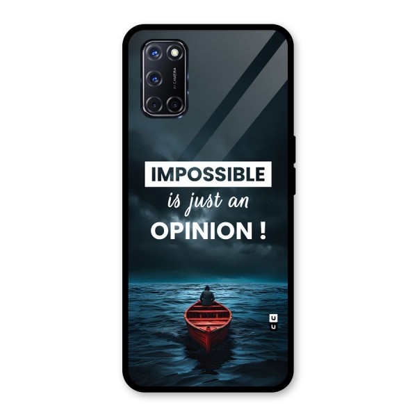 Just An Opinion Glass Back Case for Oppo A52