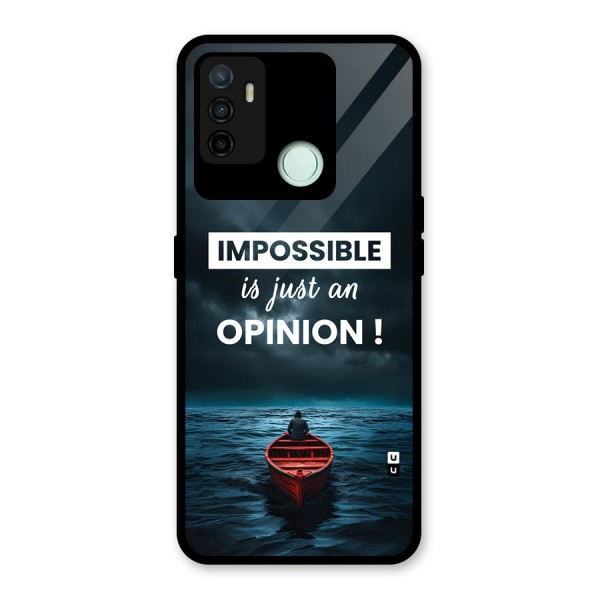 Just An Opinion Glass Back Case for Oppo A53