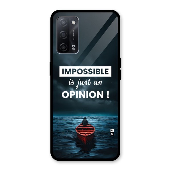 Just An Opinion Glass Back Case for Oppo A53s 5G