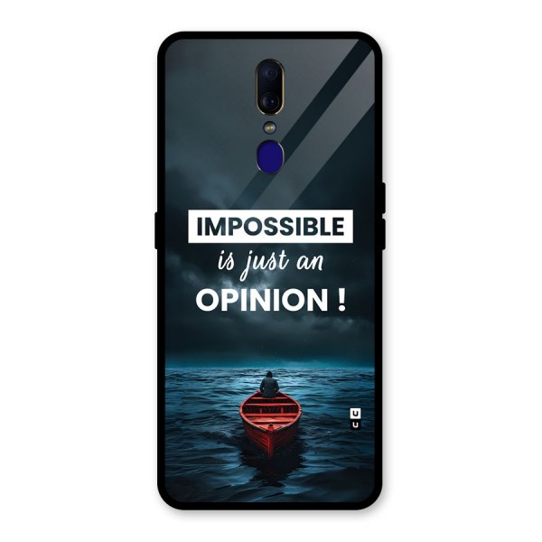 Just An Opinion Glass Back Case for Oppo F11