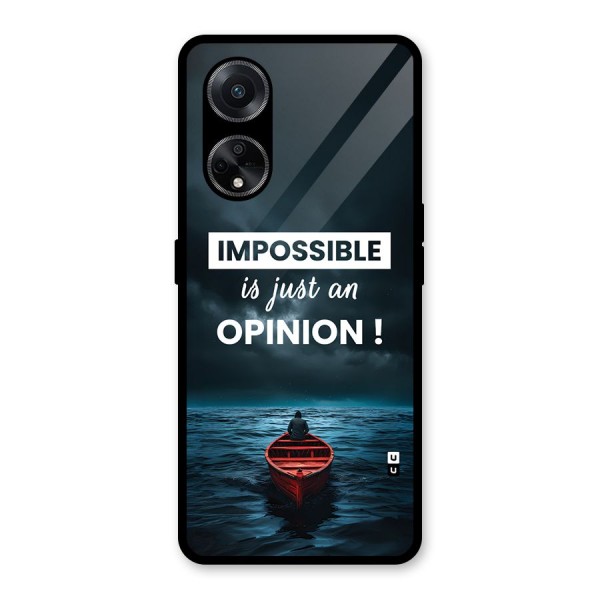 Just An Opinion Glass Back Case for Oppo F23