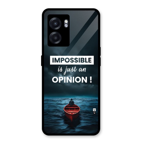 Just An Opinion Glass Back Case for Oppo K10 (5G)