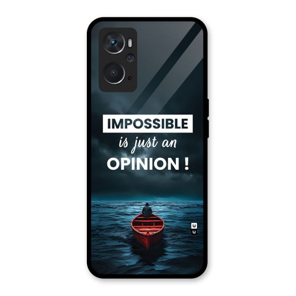 Just An Opinion Glass Back Case for Oppo K10 4G