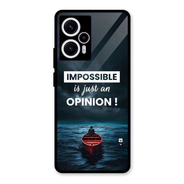 Just An Opinion Glass Back Case for Poco F5