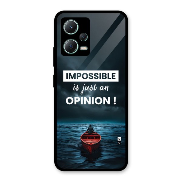 Just An Opinion Glass Back Case for Poco X5