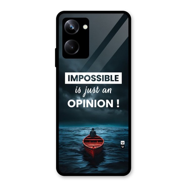 Just An Opinion Glass Back Case for Realme 10 Pro