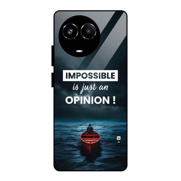 Just An Opinion Glass Back Case for Realme 11X