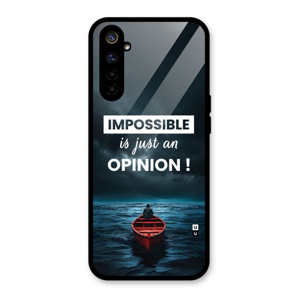 Just An Opinion Glass Back Case for Realme 6