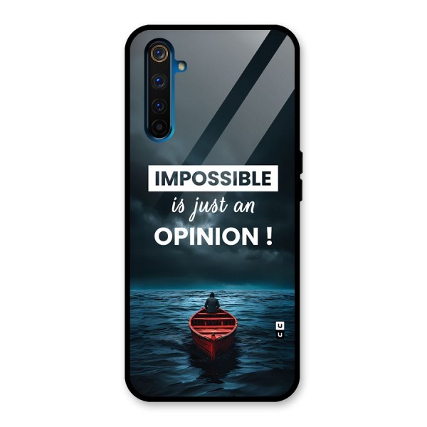 Just An Opinion Glass Back Case for Realme 6 Pro