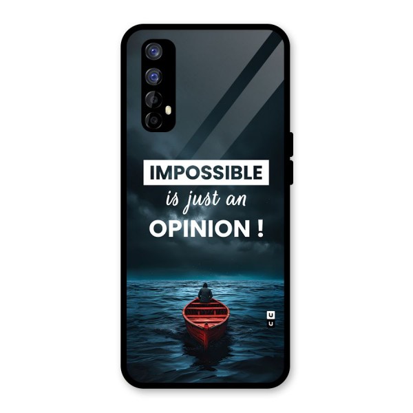 Just An Opinion Glass Back Case for Realme 7