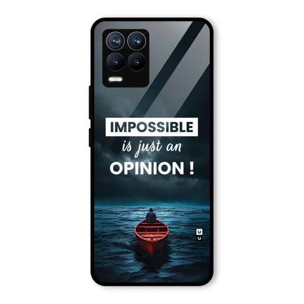 Just An Opinion Glass Back Case for Realme 8