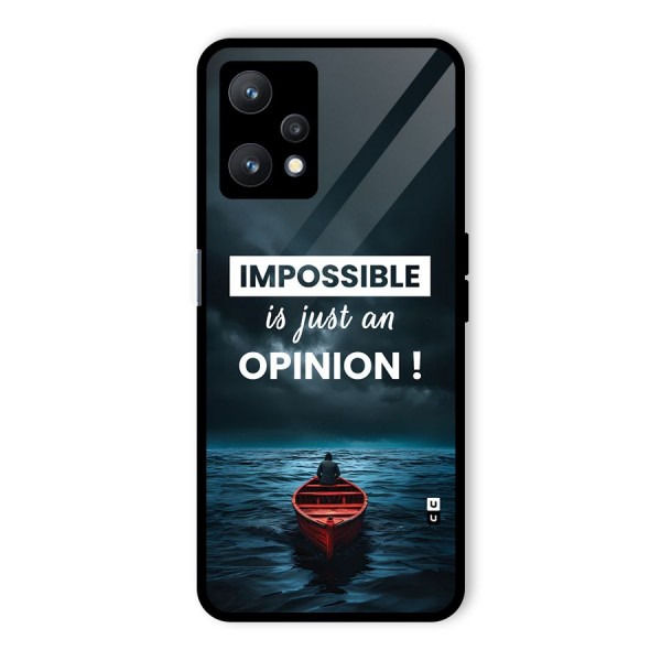 Just An Opinion Glass Back Case for Realme 9 Pro 5G
