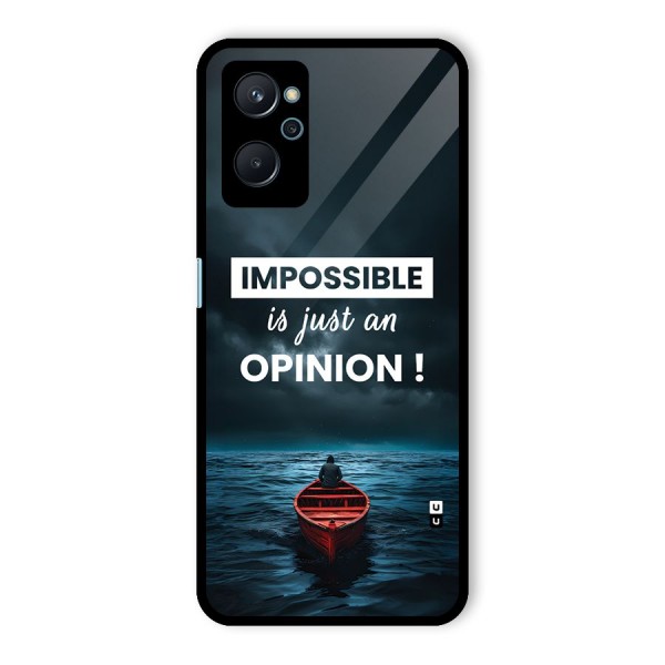 Just An Opinion Glass Back Case for Realme 9i