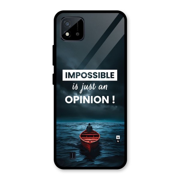 Just An Opinion Glass Back Case for Realme C11 2021