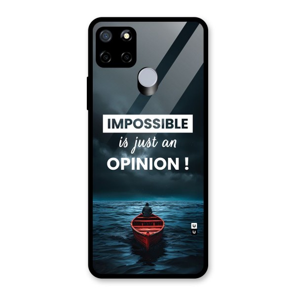 Just An Opinion Glass Back Case for Realme C15