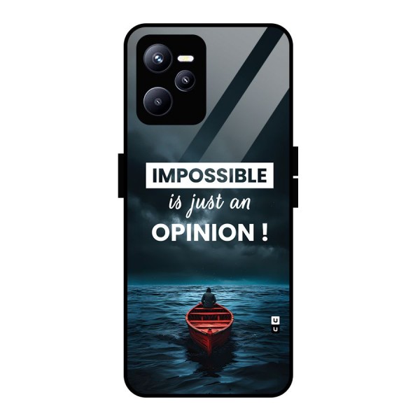 Just An Opinion Glass Back Case for Realme C35