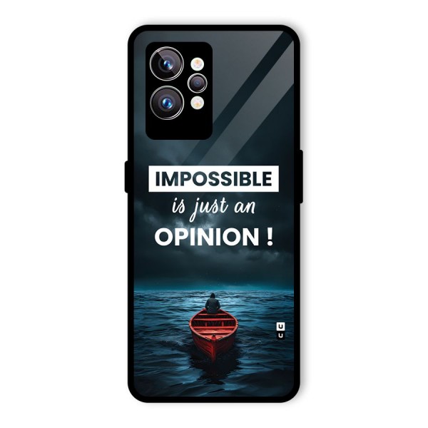 Just An Opinion Glass Back Case for Realme GT2 Pro