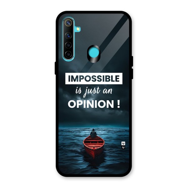 Just An Opinion Glass Back Case for Realme Narzo 10