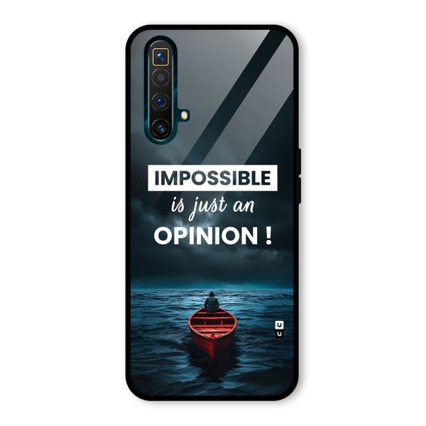 Just An Opinion Glass Back Case for Realme X3 SuperZoom