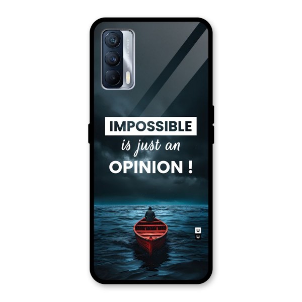 Just An Opinion Glass Back Case for Realme X7