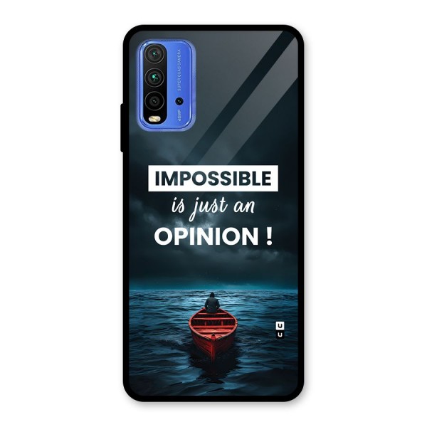 Just An Opinion Glass Back Case for Redmi 9 Power