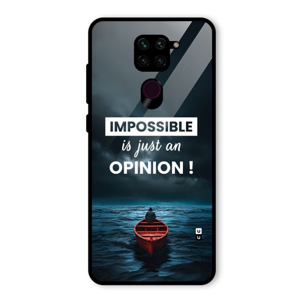 Just An Opinion Glass Back Case for Redmi Note 9