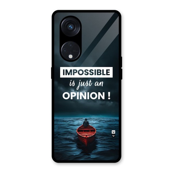 Just An Opinion Glass Back Case for Reno8 T 5G