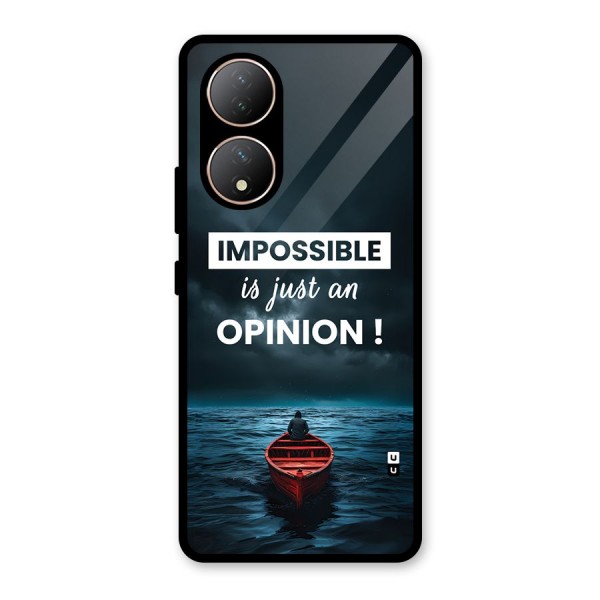 Just An Opinion Glass Back Case for Vivo T2