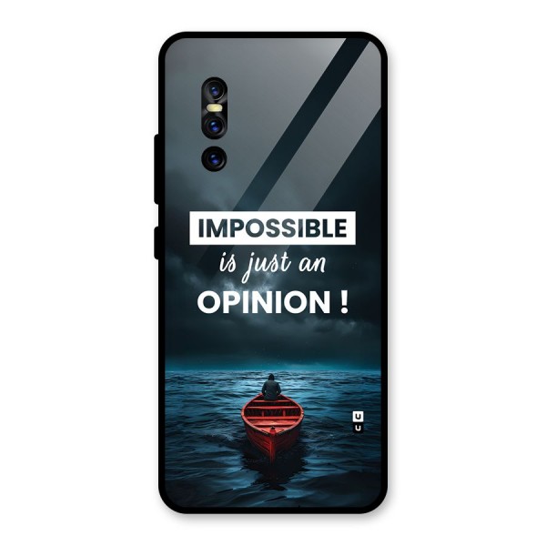 Just An Opinion Glass Back Case for Vivo V15 Pro