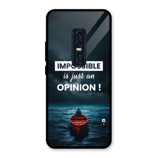 Just An Opinion Glass Back Case for Vivo V17 Pro