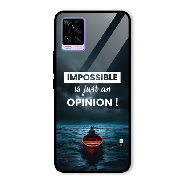 Just An Opinion Glass Back Case for Vivo V20 Pro