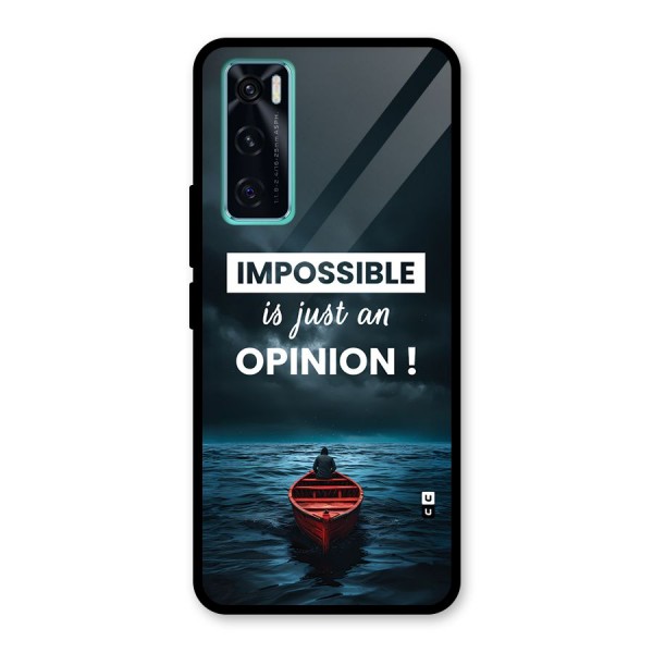 Just An Opinion Glass Back Case for Vivo V20 SE