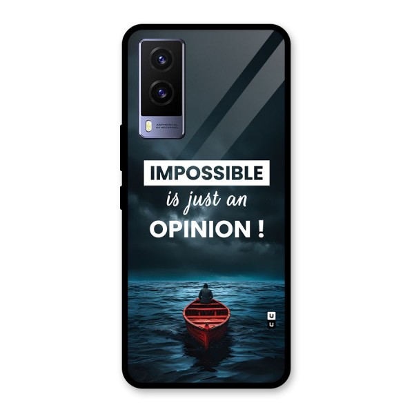 Just An Opinion Glass Back Case for Vivo V21e 5G