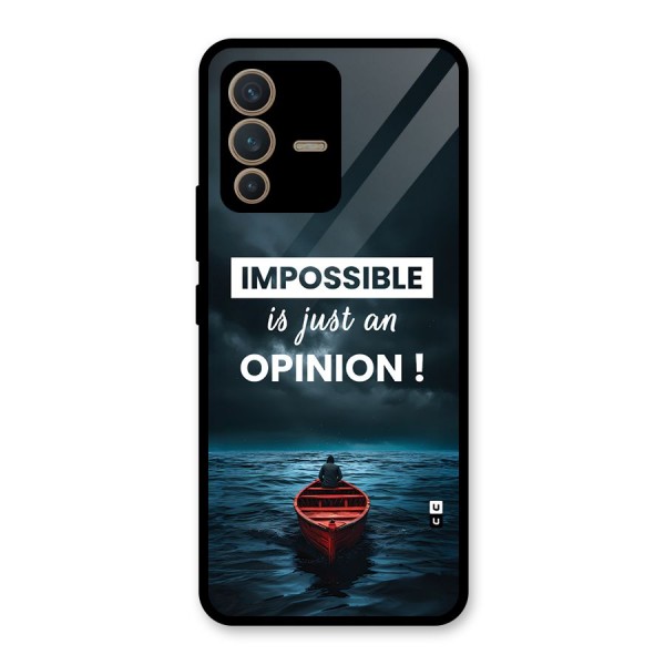 Just An Opinion Glass Back Case for Vivo V23 5G