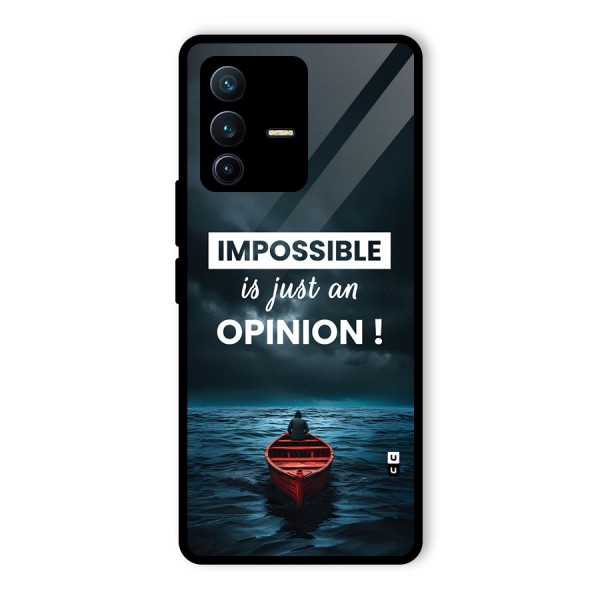 Just An Opinion Glass Back Case for Vivo V23 Pro