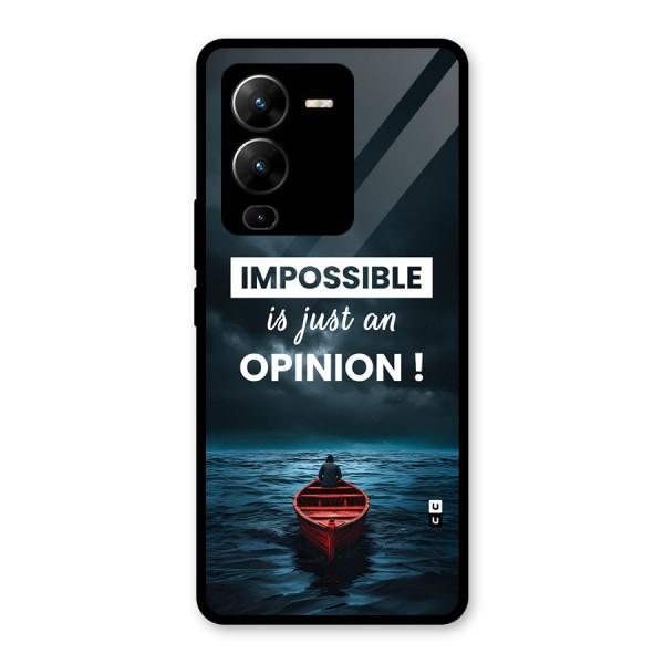 Just An Opinion Glass Back Case for Vivo V25 Pro