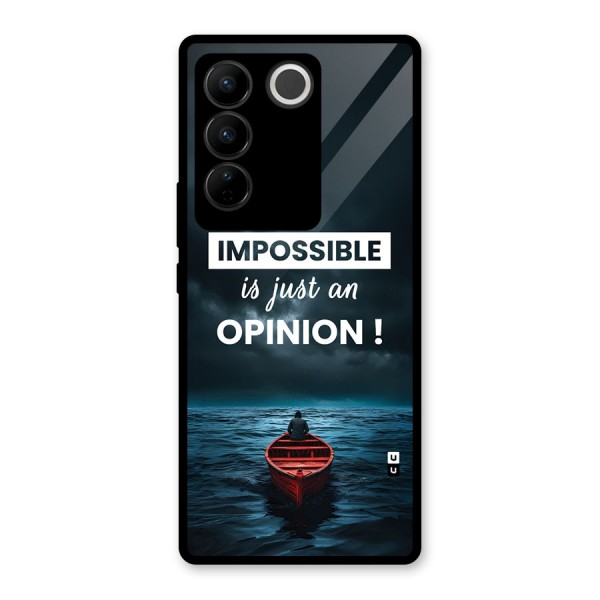 Just An Opinion Glass Back Case for Vivo V27 Pro