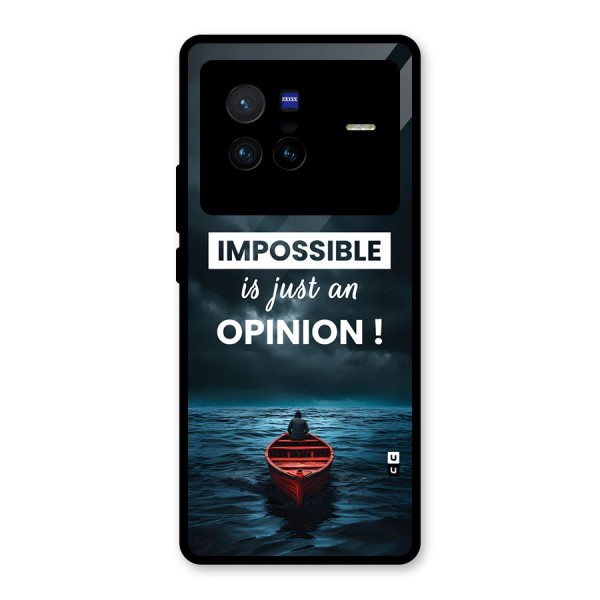 Just An Opinion Glass Back Case for Vivo X80