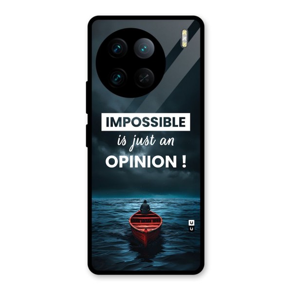 Just An Opinion Glass Back Case for Vivo X90 Pro