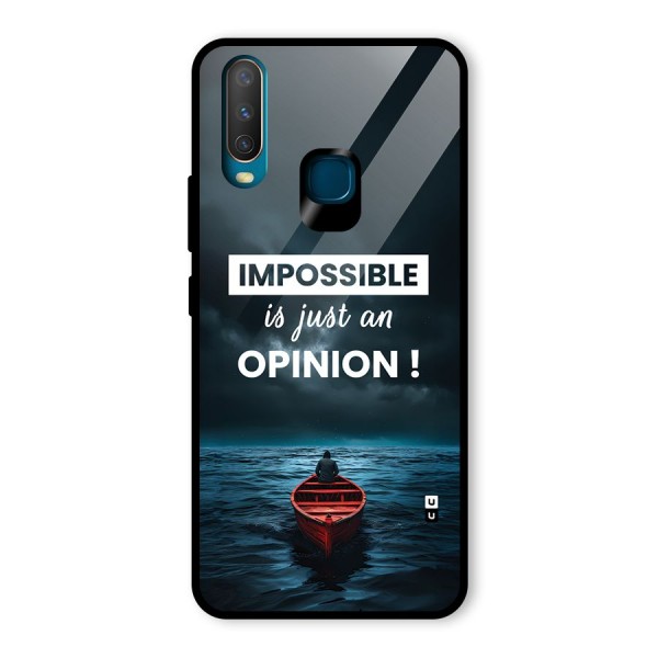 Just An Opinion Glass Back Case for Vivo Y12