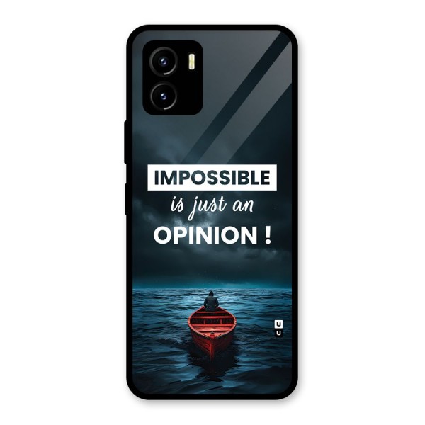 Just An Opinion Glass Back Case for Vivo Y15s