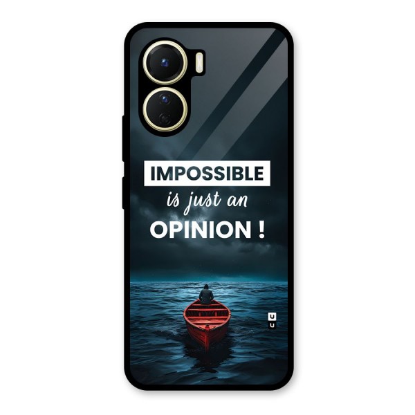 Just An Opinion Glass Back Case for Vivo Y16