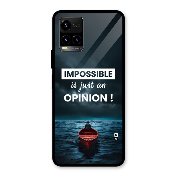 Just An Opinion Glass Back Case for Vivo Y21A