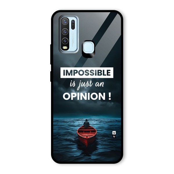 Just An Opinion Glass Back Case for Vivo Y50