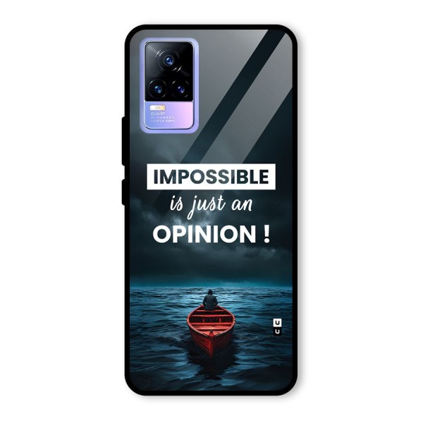 Just An Opinion Glass Back Case for Vivo Y73