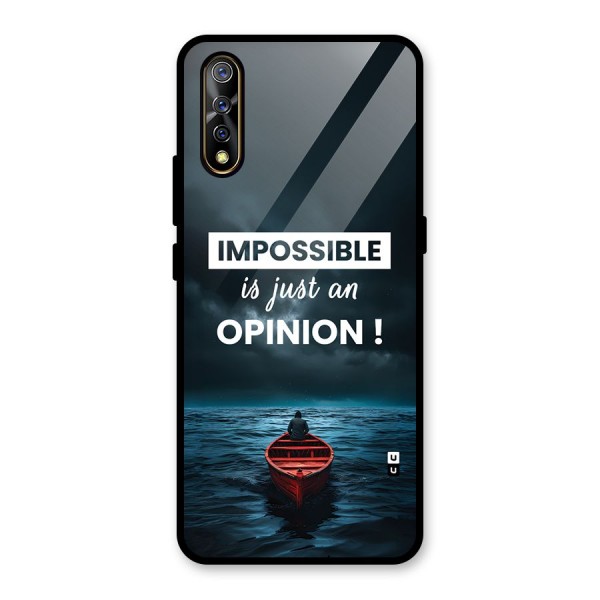 Just An Opinion Glass Back Case for Vivo Z1x