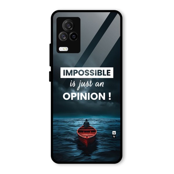 Just An Opinion Glass Back Case for Vivo iQOO 7 Legend 5G