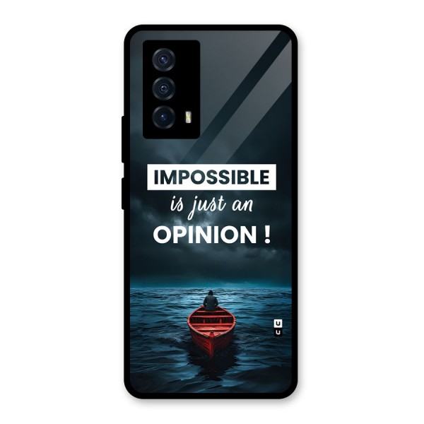 Just An Opinion Glass Back Case for Vivo iQOO Z5