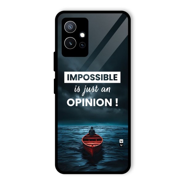 Just An Opinion Glass Back Case for Vivo iQOO Z6